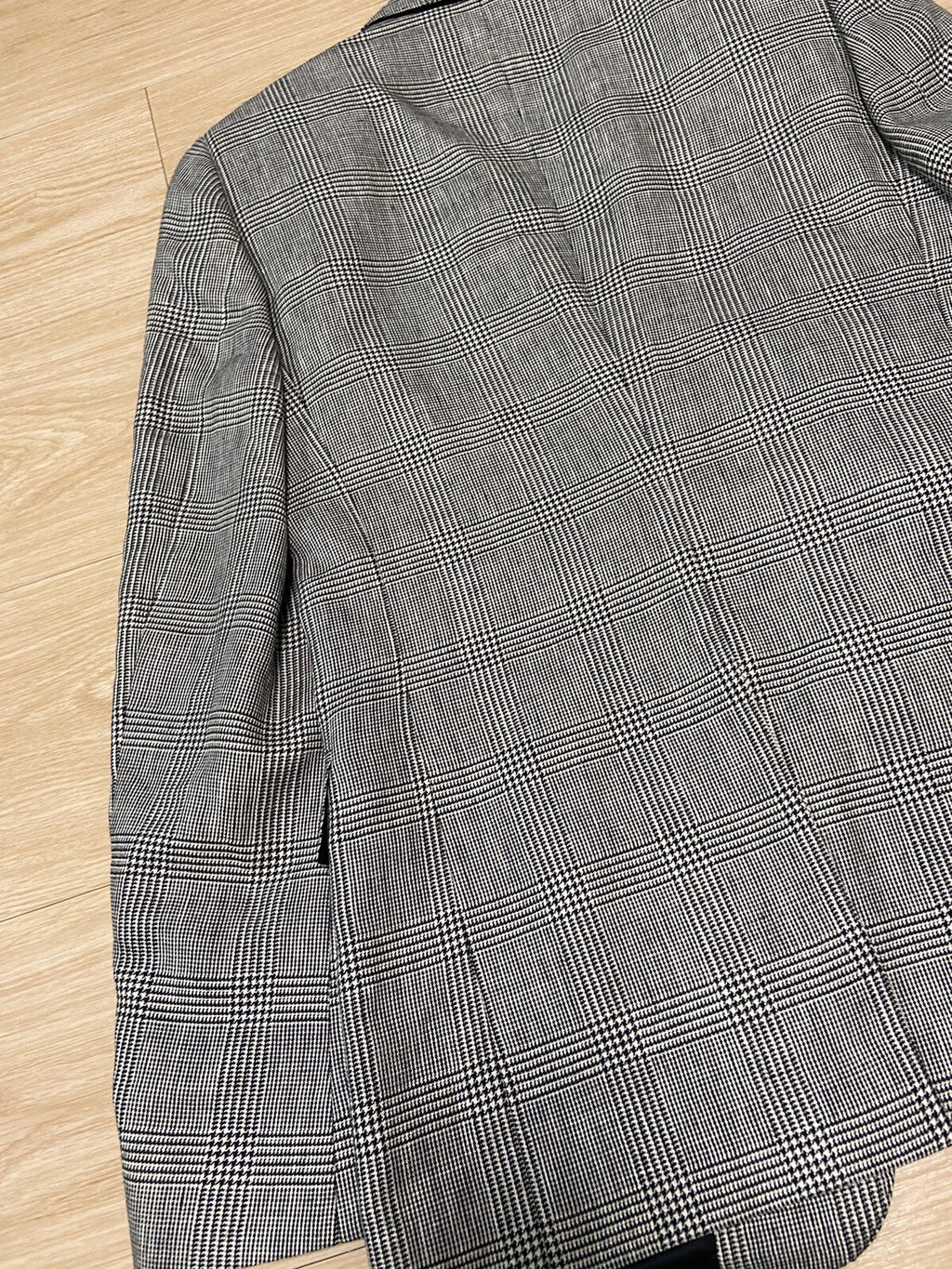 44 Celine Prince Of Wales houndstooth blazer suit jacket. HEDI SLIMANE