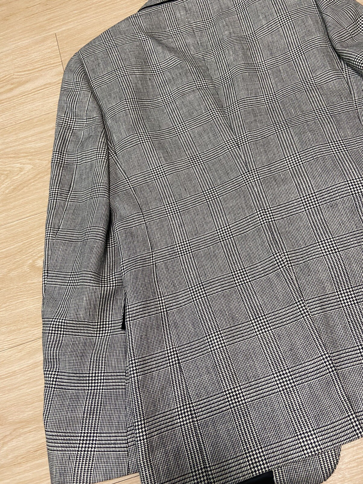 44 Celine Prince Of Wales houndstooth blazer suit jacket. HEDI SLIMANE