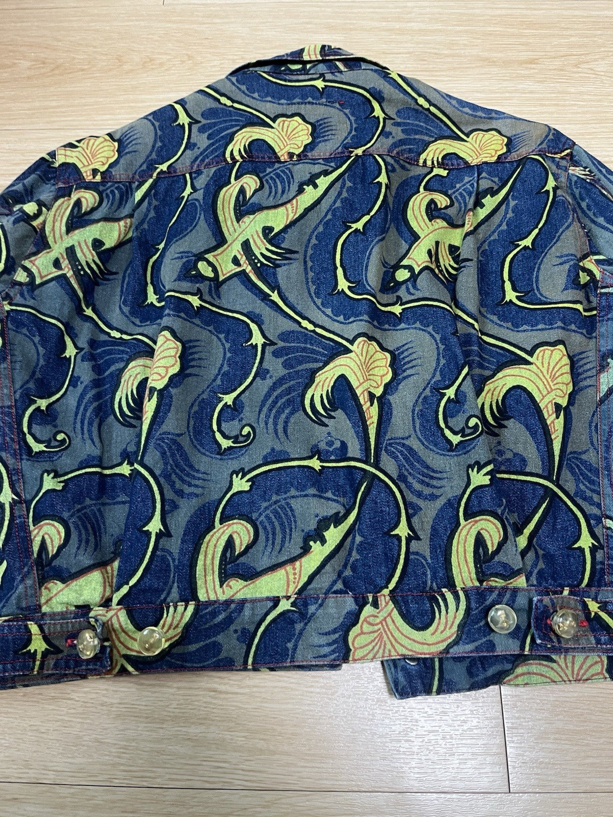 M Vivienne westwood VINTAGE 90s Grand hotel paisley Printing denim jacket