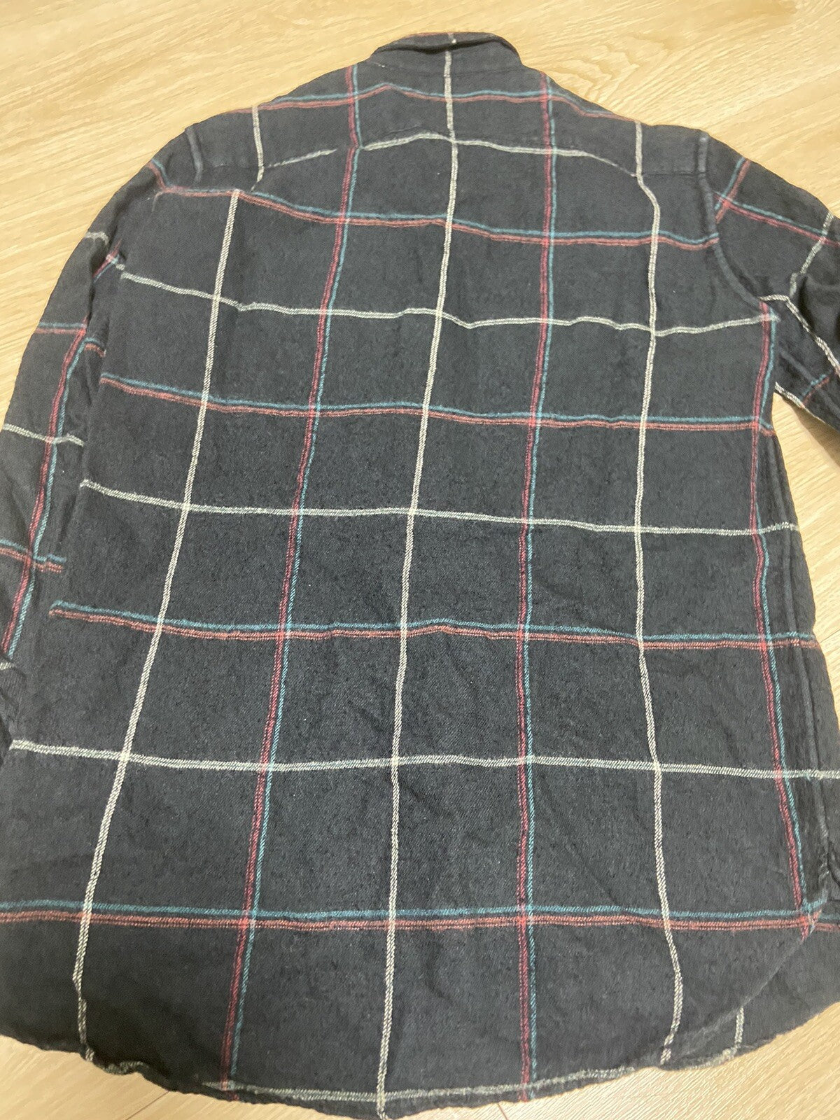 XS Saint Laurent 2018 Black Flannel cotton linen shirt