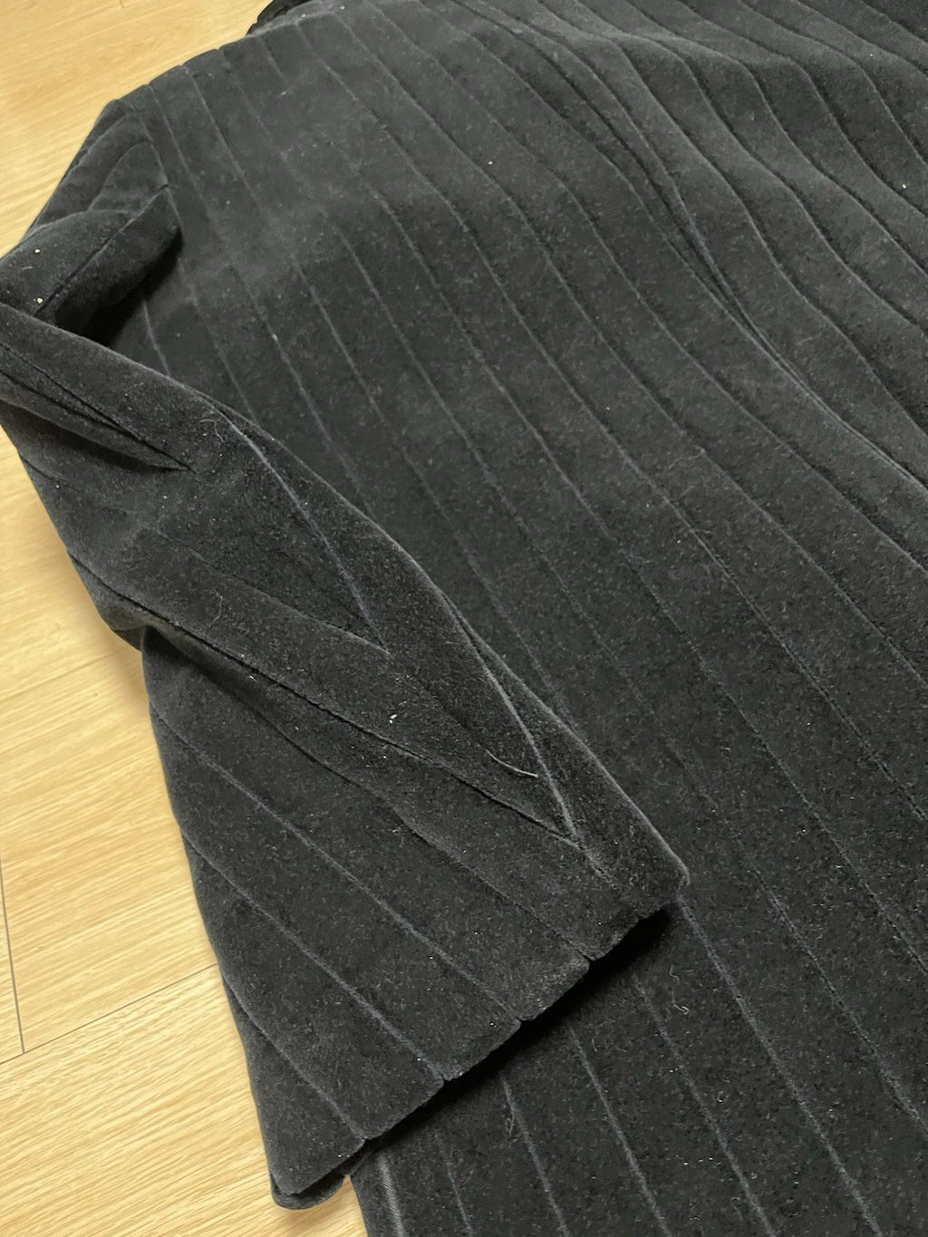 52 Raf Simons Boxy Short Velvet oversized caban coat jacket