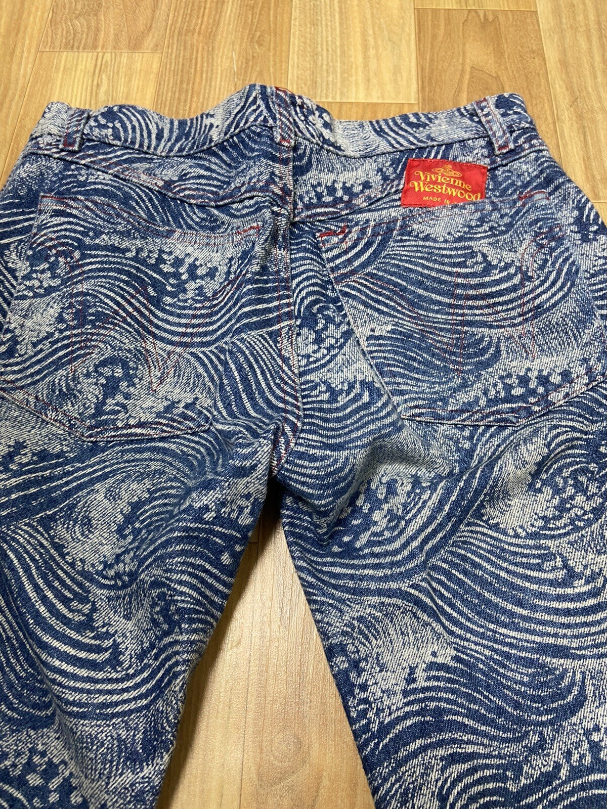 40 Vivienne westwood aw92 The Great Waves denim pants jeans