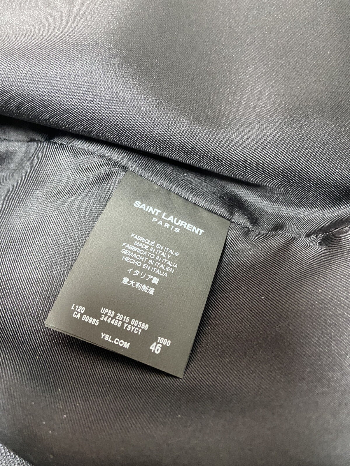 46 Saint laurent fringe leather jacket