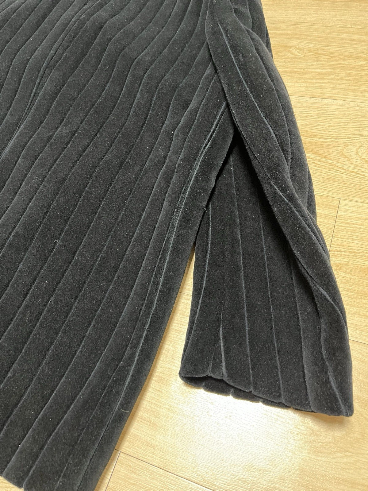 52 Raf Simons Boxy Short Velvet oversized caban coat jacket
