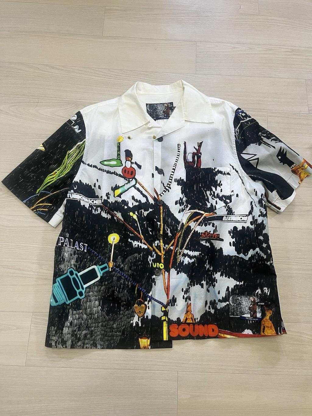 44 prada fw16 christophe chemin NIVOSE short sleeve shirt