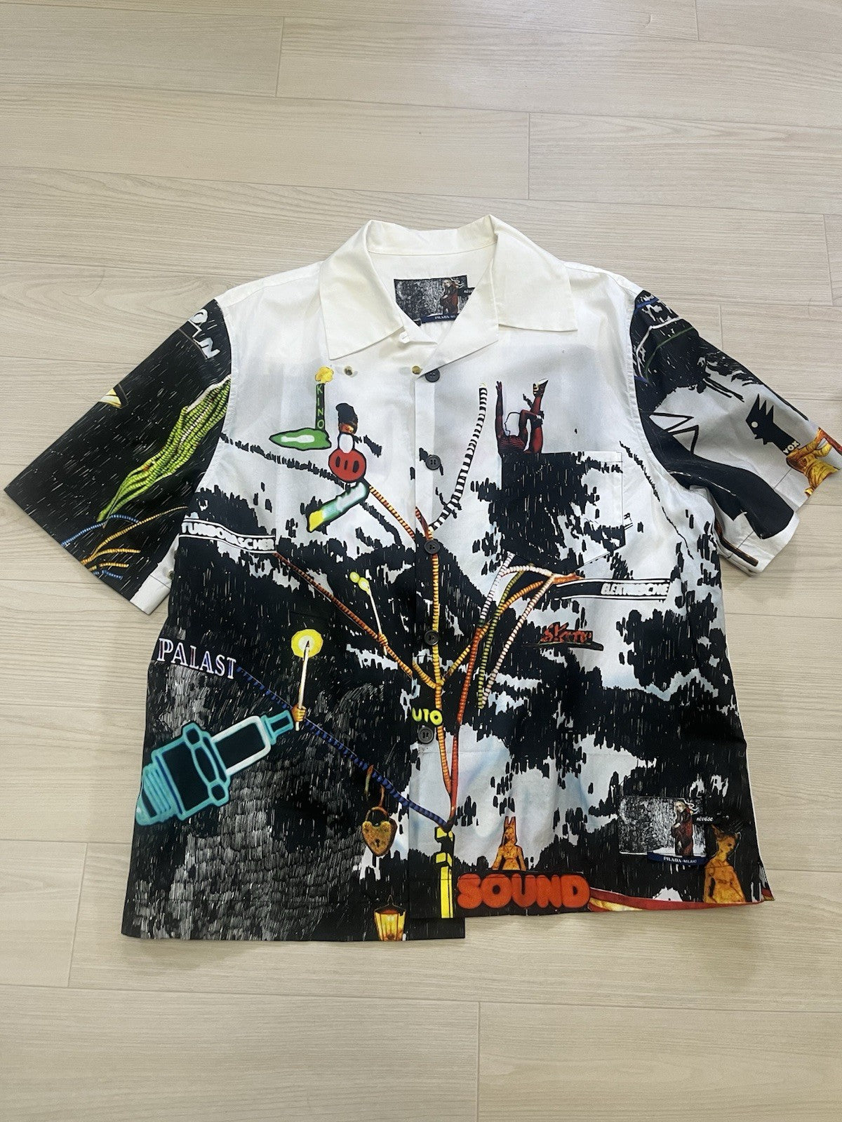 44 prada fw16 christophe chemin NIVOSE short sleeve shirt