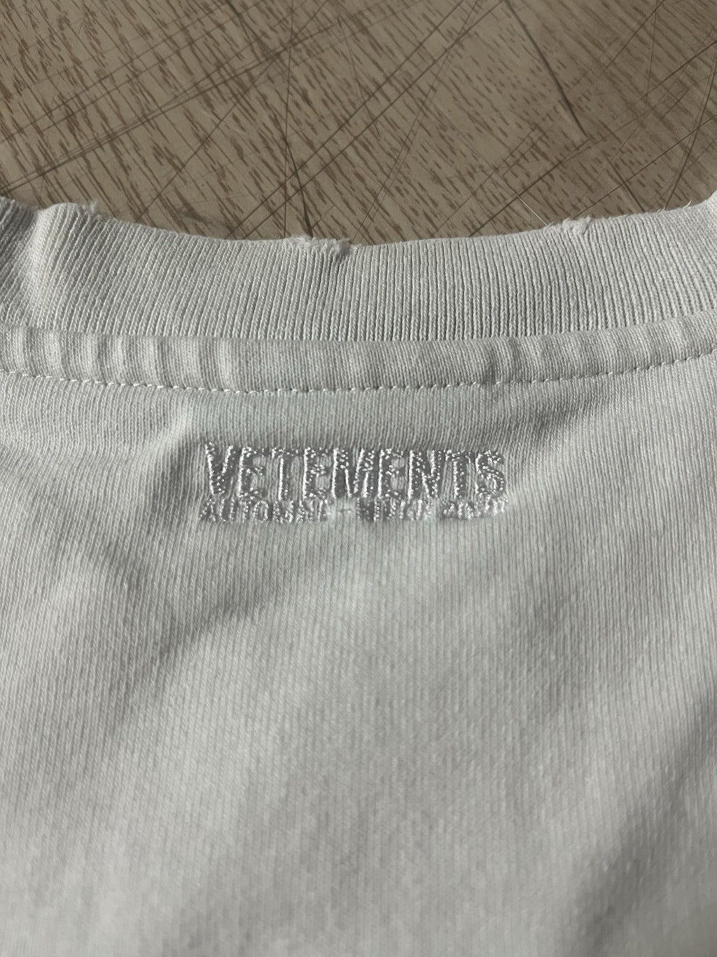 S vetements SILK ROAD distressed oversized long sleeve shirt