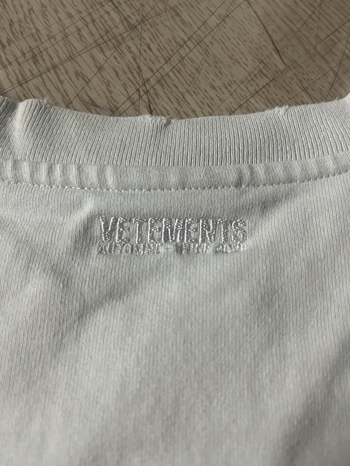 S vetements SILK ROAD distressed oversized long sleeve shirt