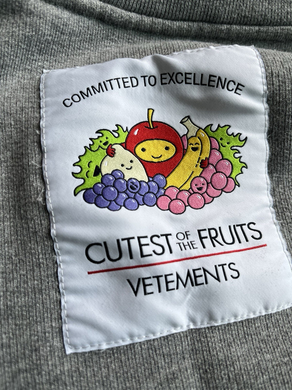 XS Vetements cutiest of the fruits oversized sweatshirts
