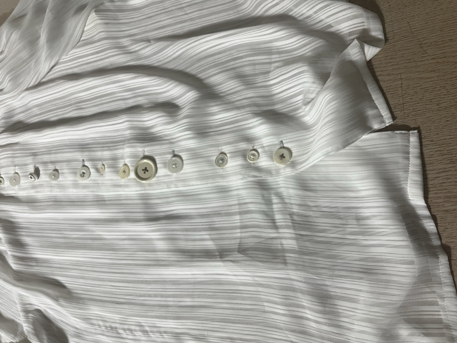 M Undercover aw04 But Beautiful sheer assymetric blouse shirt