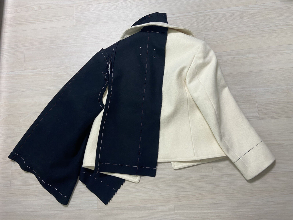 44 Maison Margiela Fw20 Two tone in progress coat