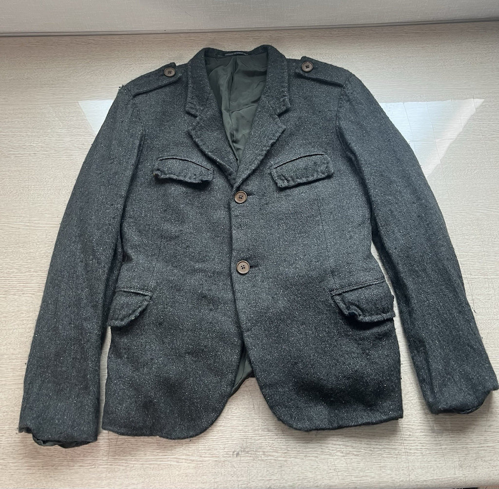 4 Yohji yamamoto wool silk military blazer jacket