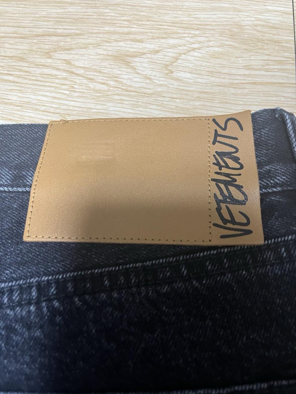 M Vetements SS20 crotch zip split HOMME denim pants jeans