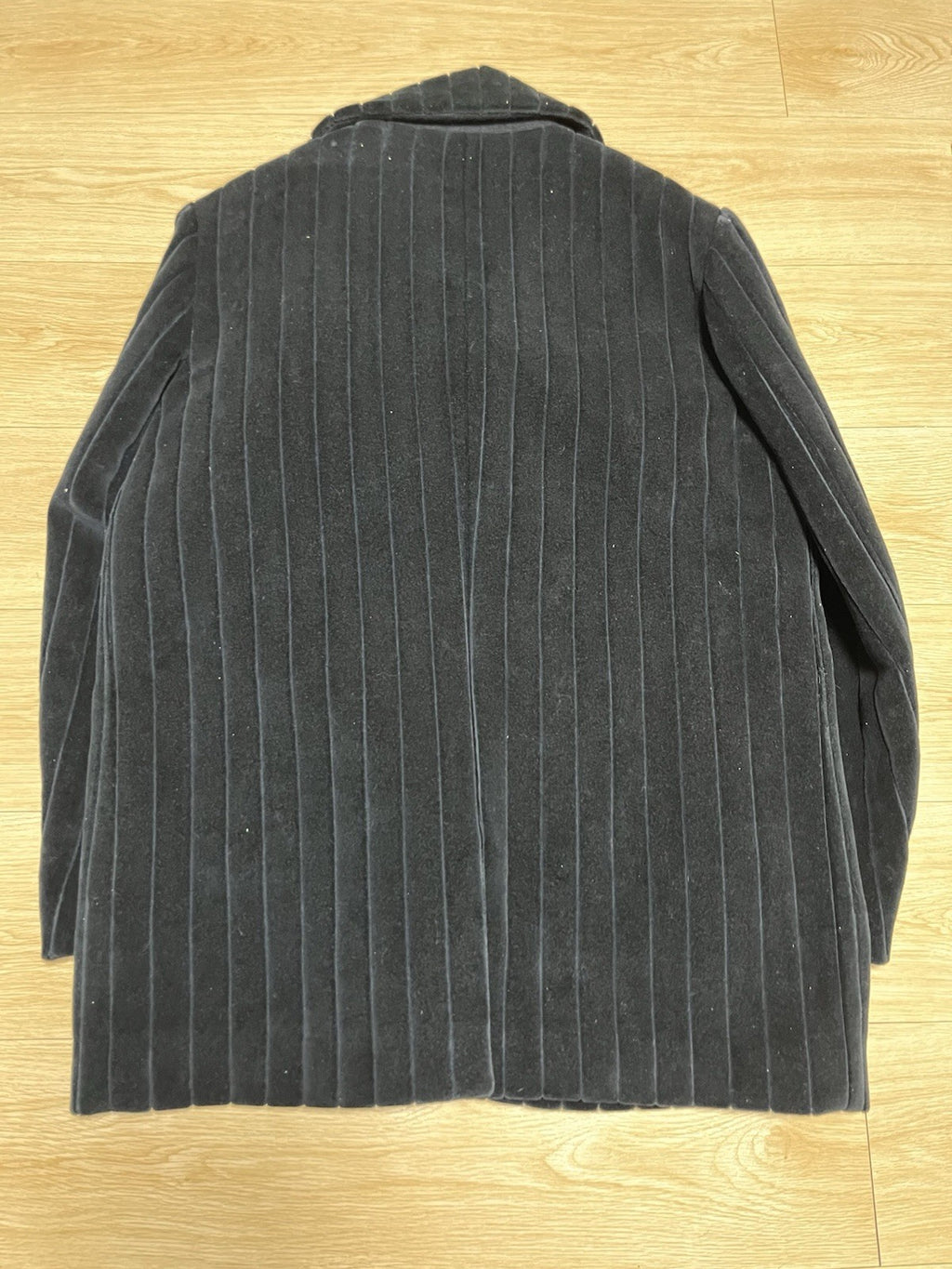 52 Raf Simons Boxy Short Velvet oversized caban coat jacket