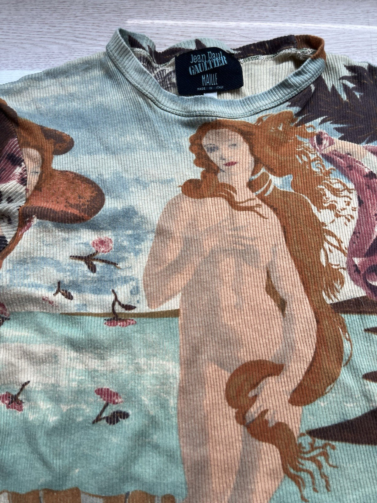 M Jean Paul Gaultier venus de milo power net mesh t shirt