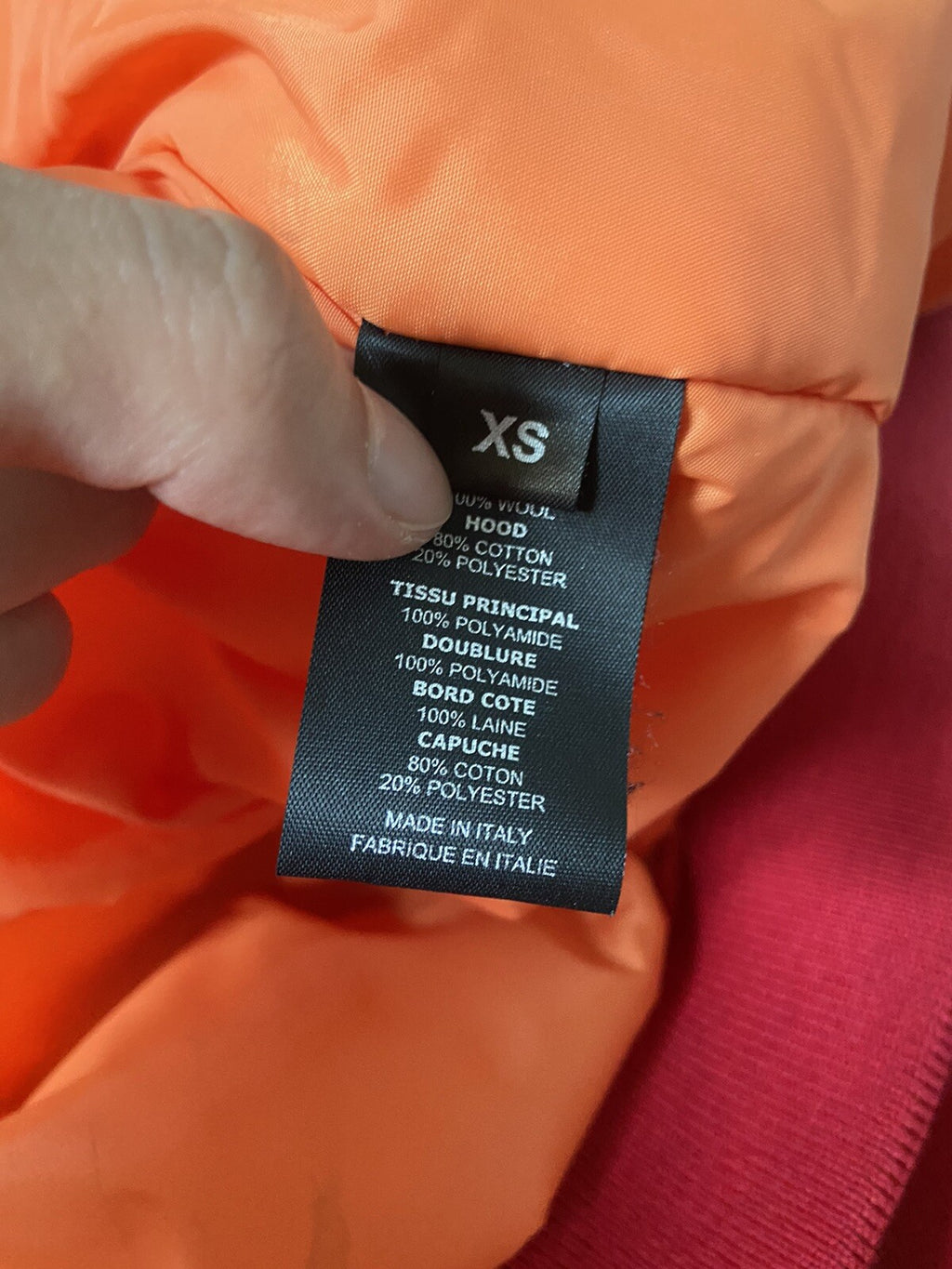 XS VETEMENTS fw16 Oversized RED bomber jacket