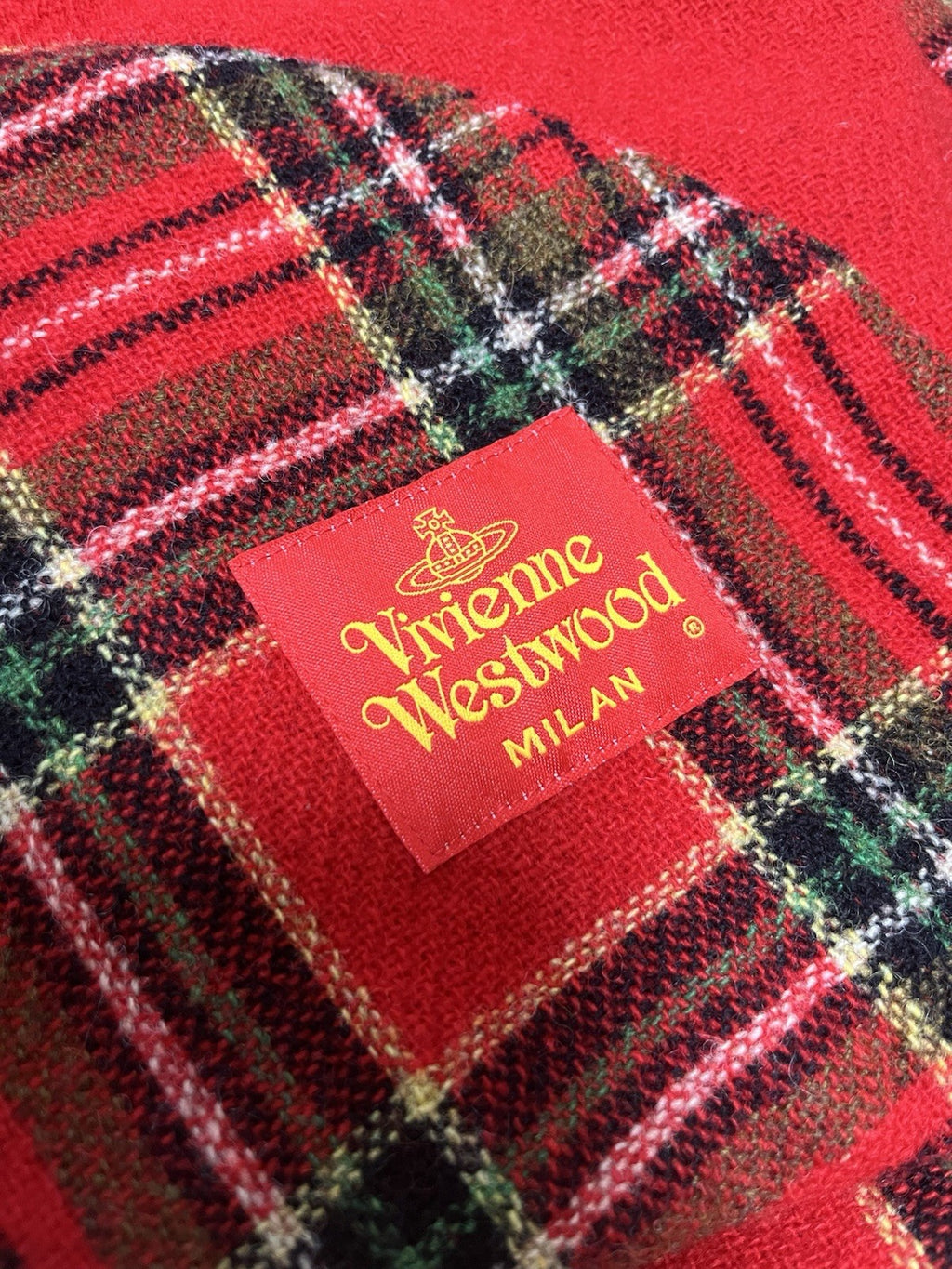 38 Vivienne westwood milan vintage 90s 80s red Tartan wool jacket
