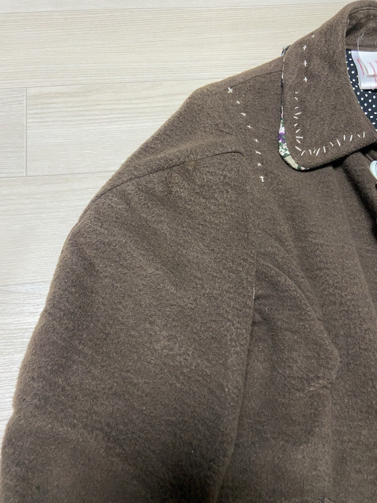 M Undercover aw04 BUT BEAUTIFUL Finale hand sewn coat