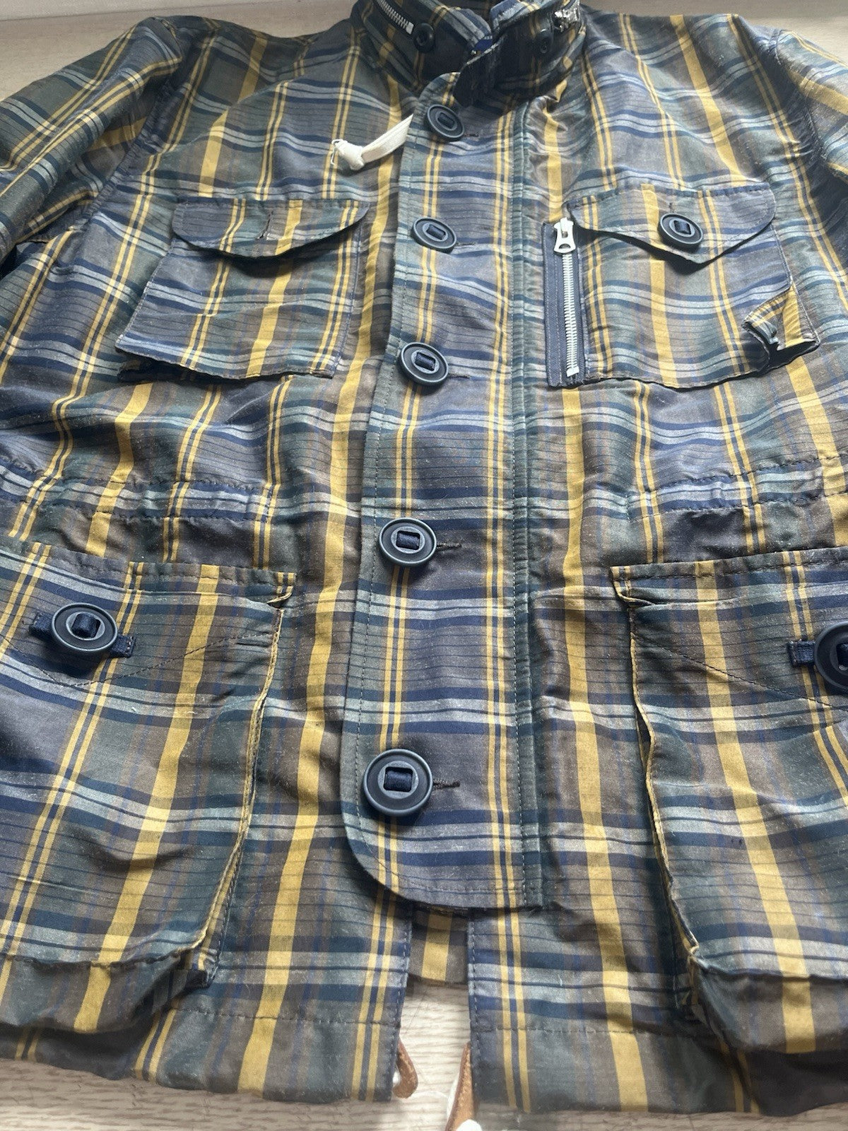 S Junya Watanabe man comme des garcons Ss22 m65 tartan Military jacket