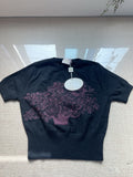 M Vivienne Westwood gold label floral cropped knit t shirt
