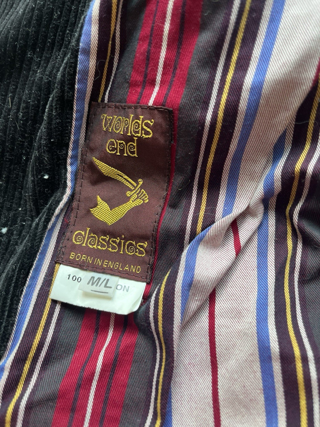 M/L Vivienne westwood World’s end corduroy blazer jacket