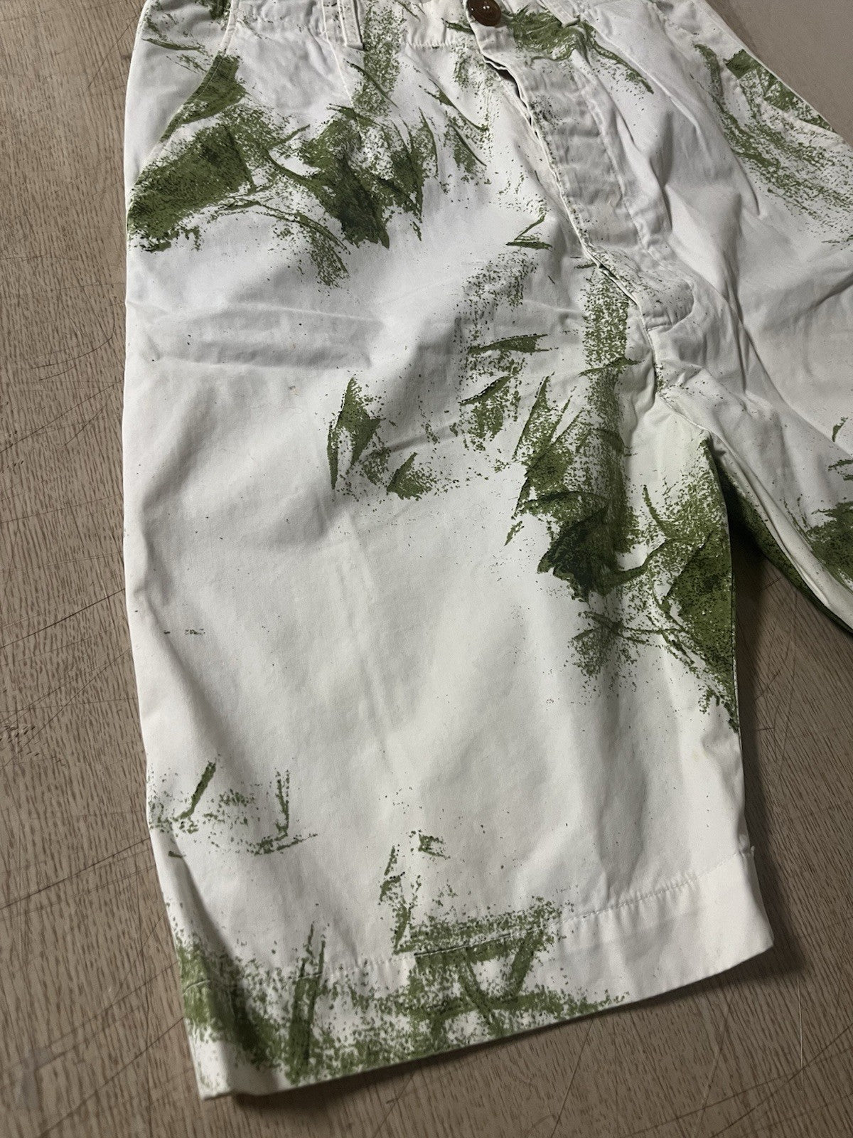 44 Vivienne westwood leaf printing bermuda short pants