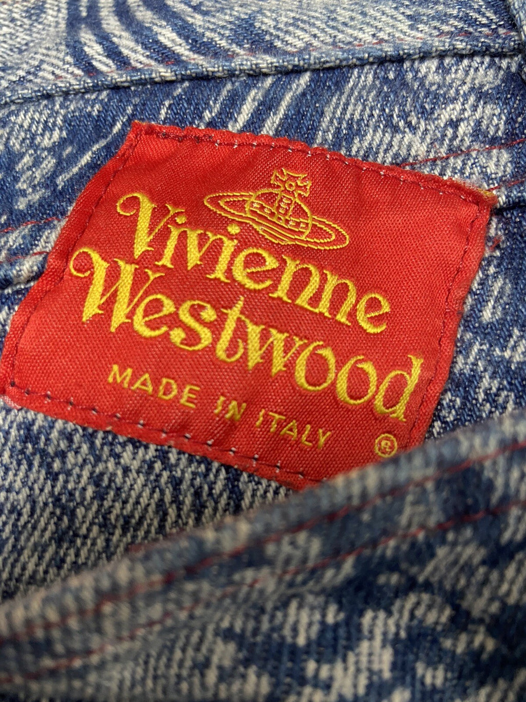 40 Vivienne westwood aw92 The Great Waves denim pants jeans