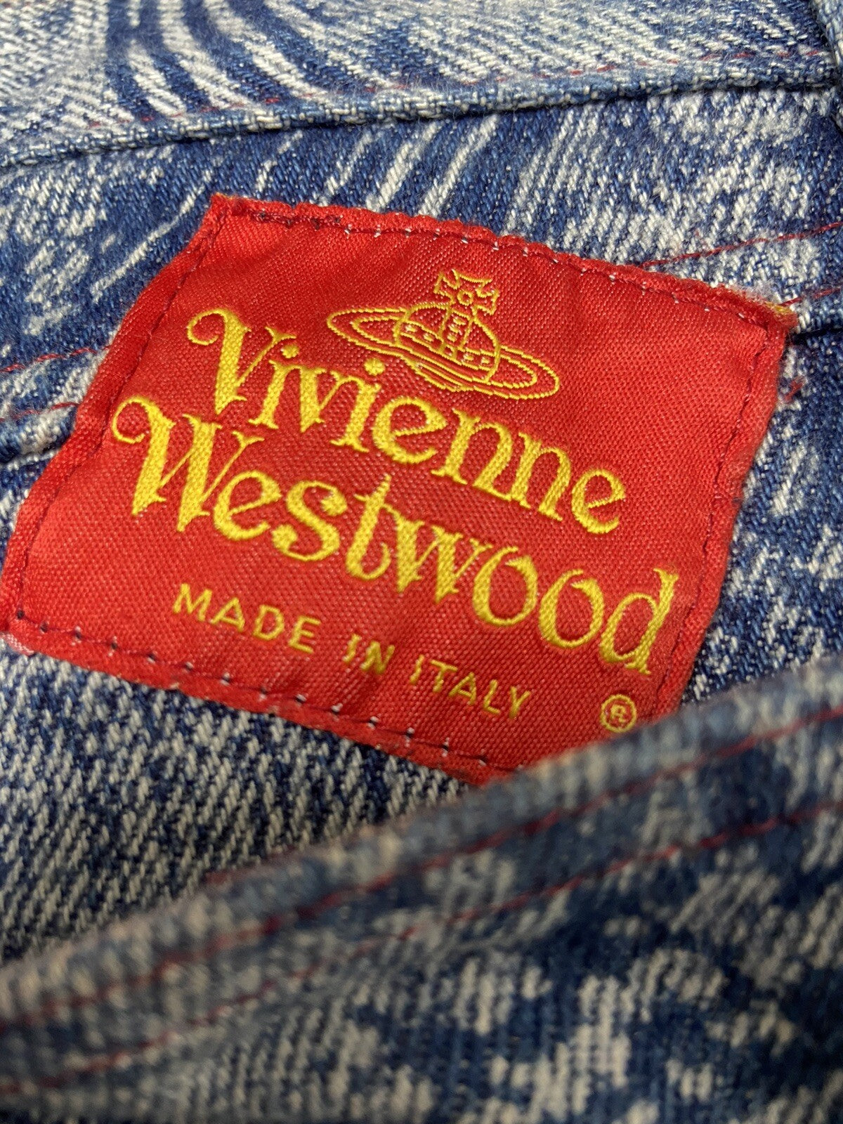 40 Vivienne westwood aw92 The Great Waves denim pants jeans
