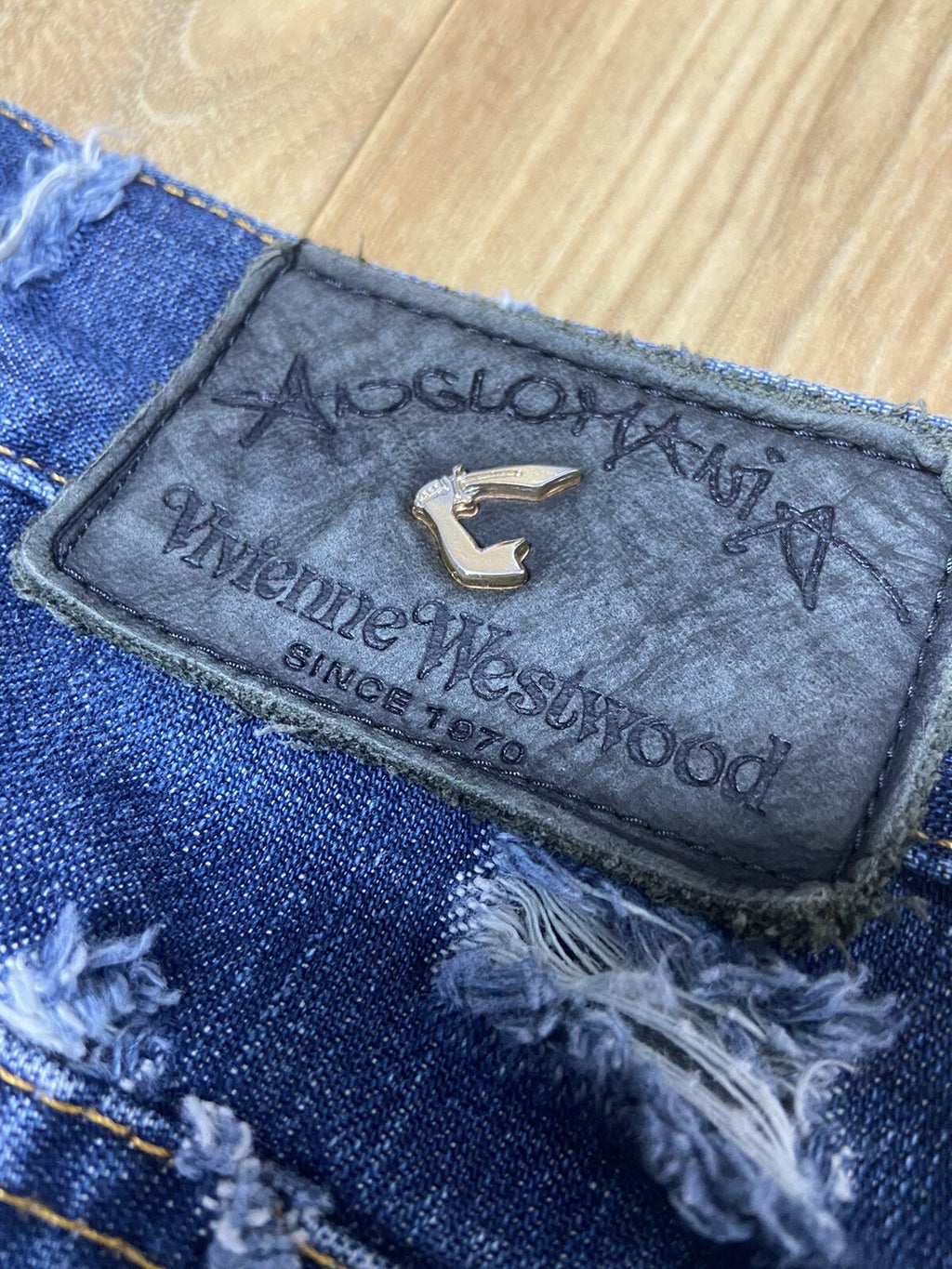 27 Vivienne westwood ‘cut and slash’ distressed denim pants jeans VINTAGE