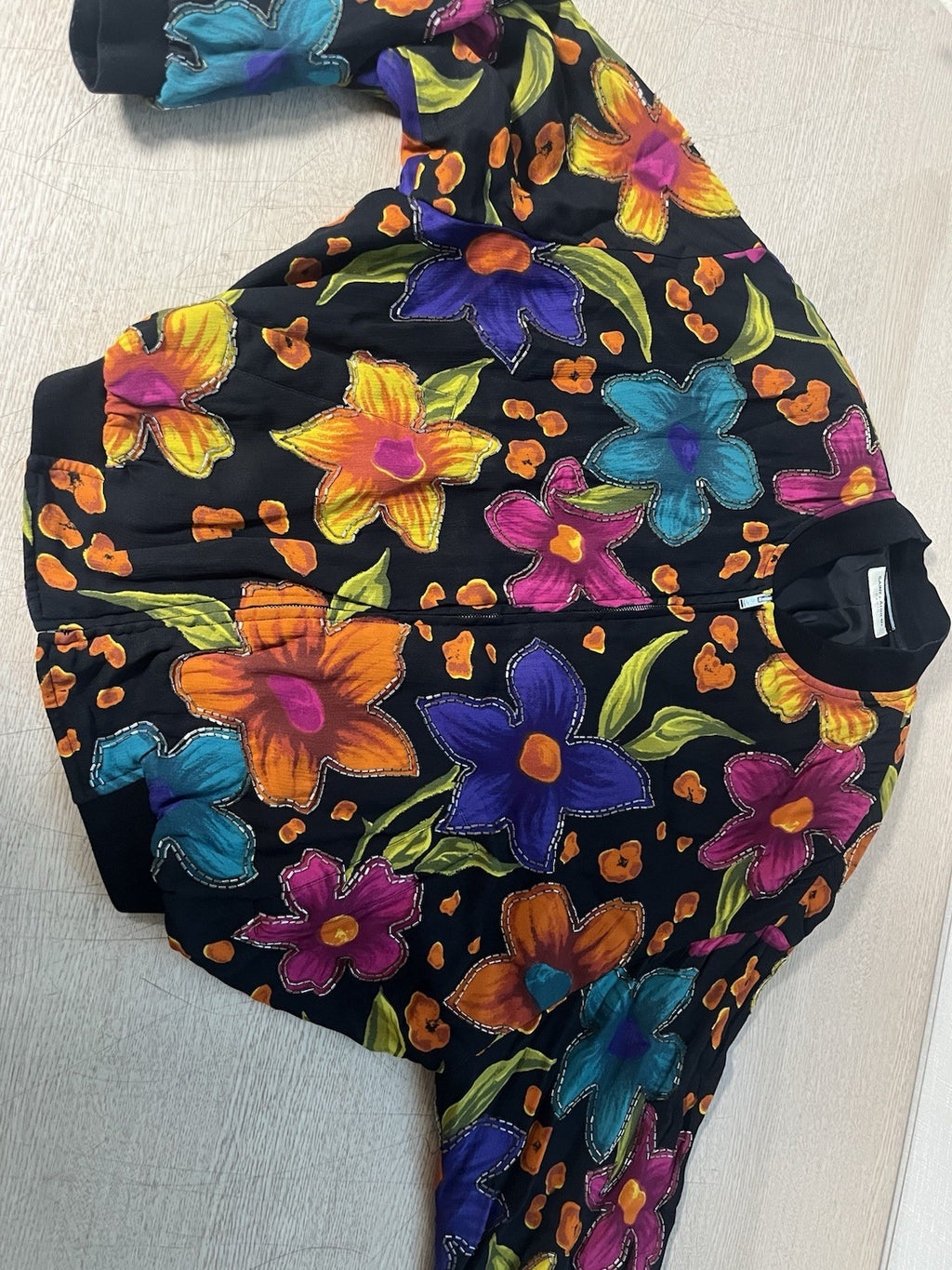 46 saint laurent floral crepe embellished bomber jacket