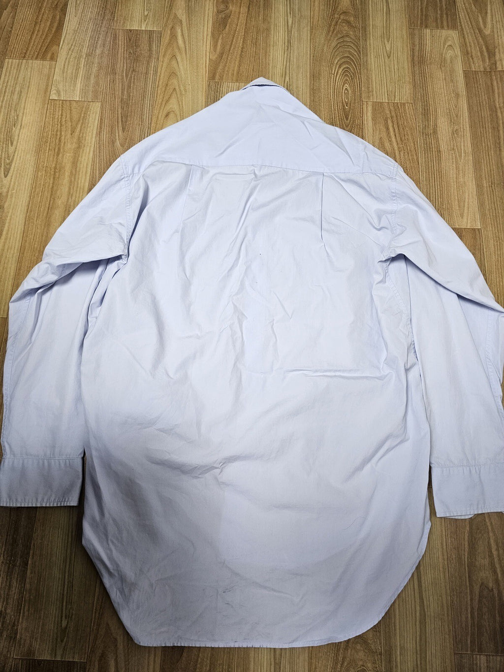S Vetements AW15 oversized button up shirt skyblue