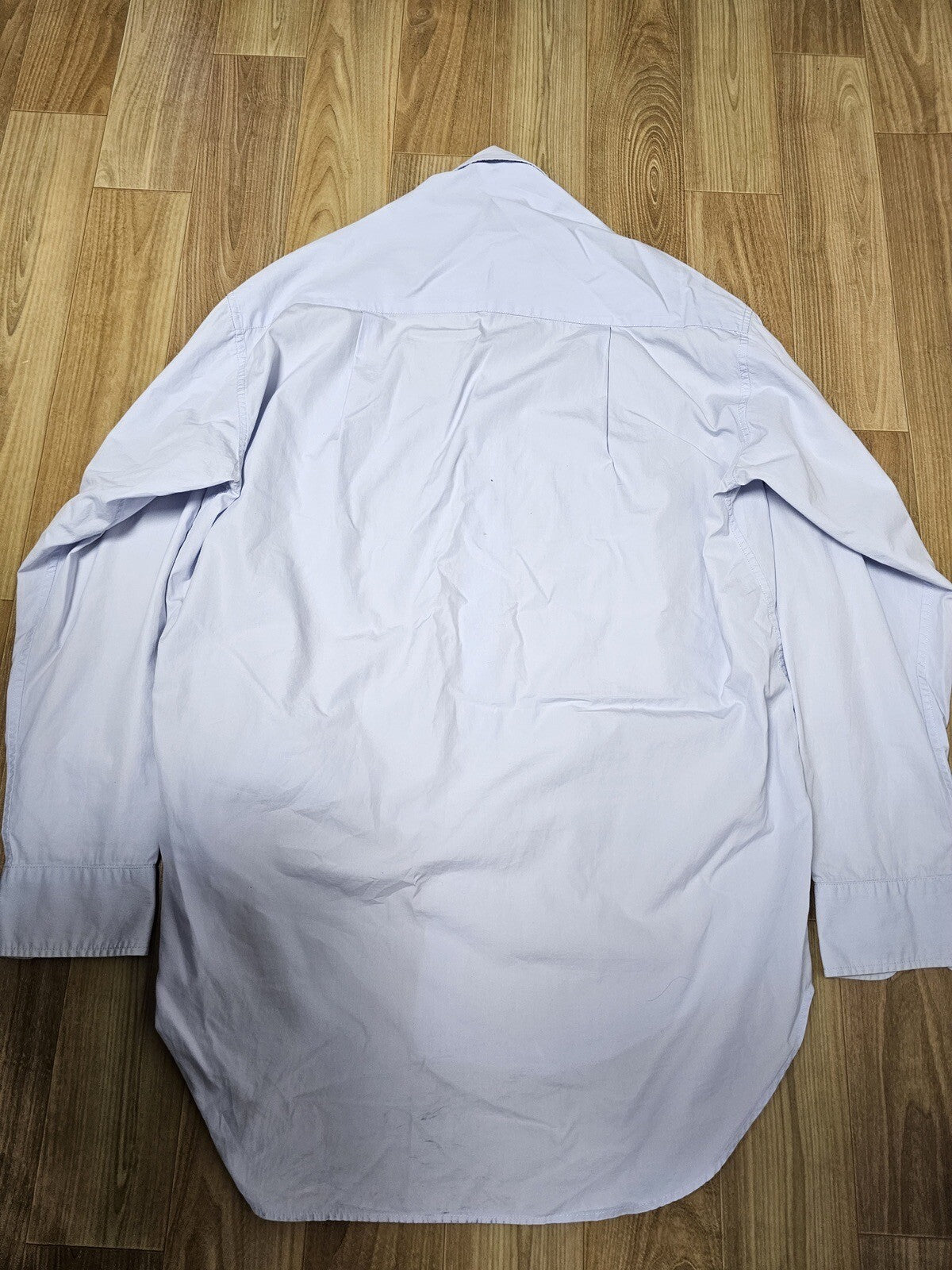 S Vetements AW15 oversized button up shirt skyblue