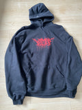 S Vetements CITY METAL red LOGO oversized hoodie
