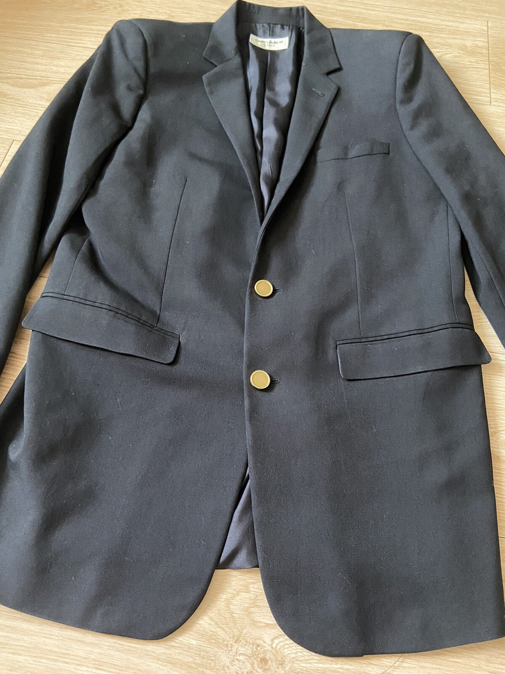 F46 Saint Laurent gold double button blazer jacket suit