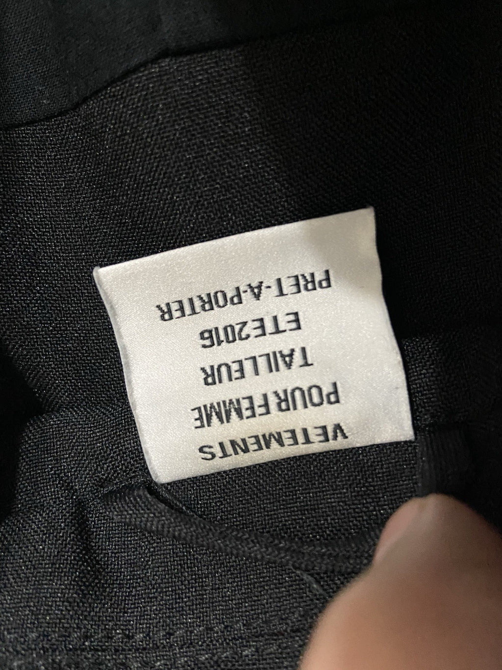 XS Vetements SS16 power shoulder long coat