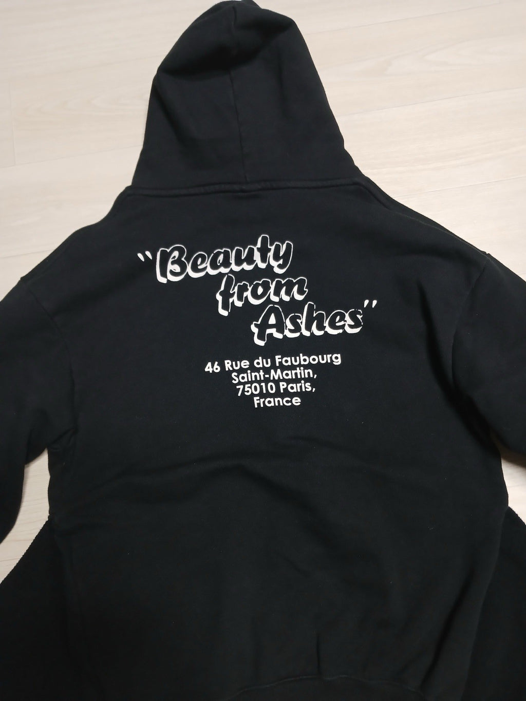 S vetements WE OUR HOMETOWN layered hoodie