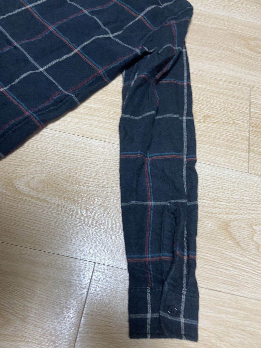 XS Saint Laurent 2018 Black Flannel cotton linen shirt