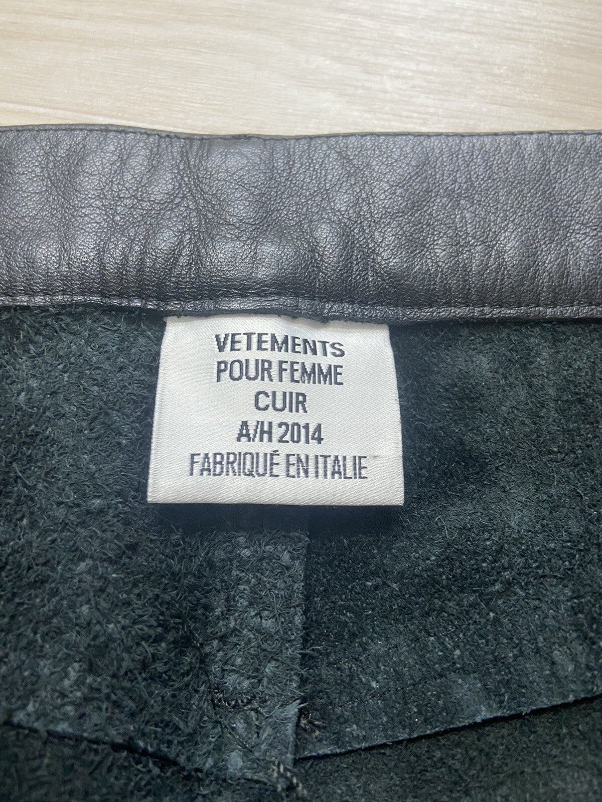S Vetements Aw14 2014 Reworked Leather Pants Jeans Trousers OG