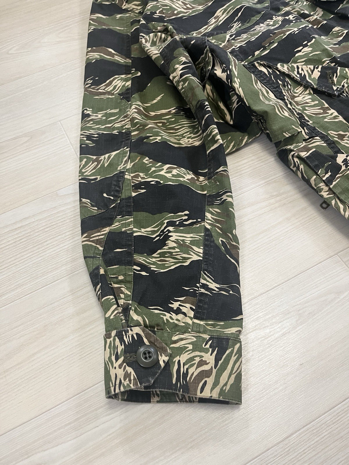2 Undercover reconstructed M-65 tiger camo military jacket
