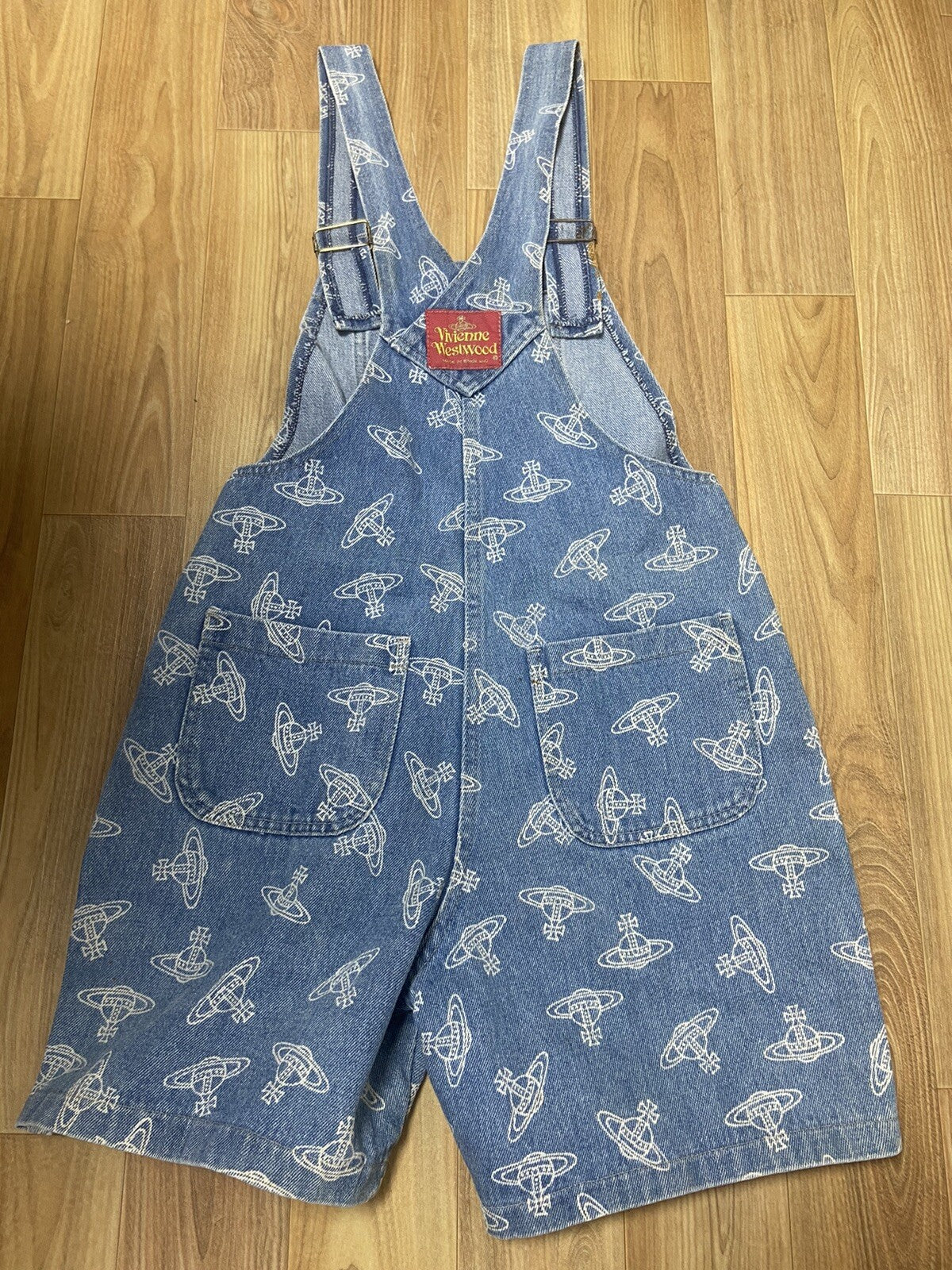 S Vivienne westwood VINTAGE 80s 90s Orb suspender denim pants