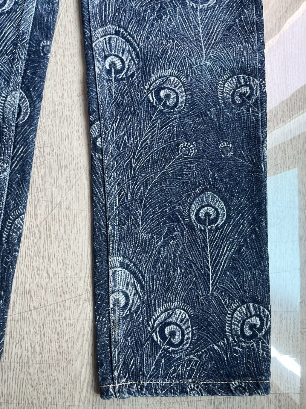28 Vivienne Westwood Vintage 90s peacock Denim Pants Jeans
