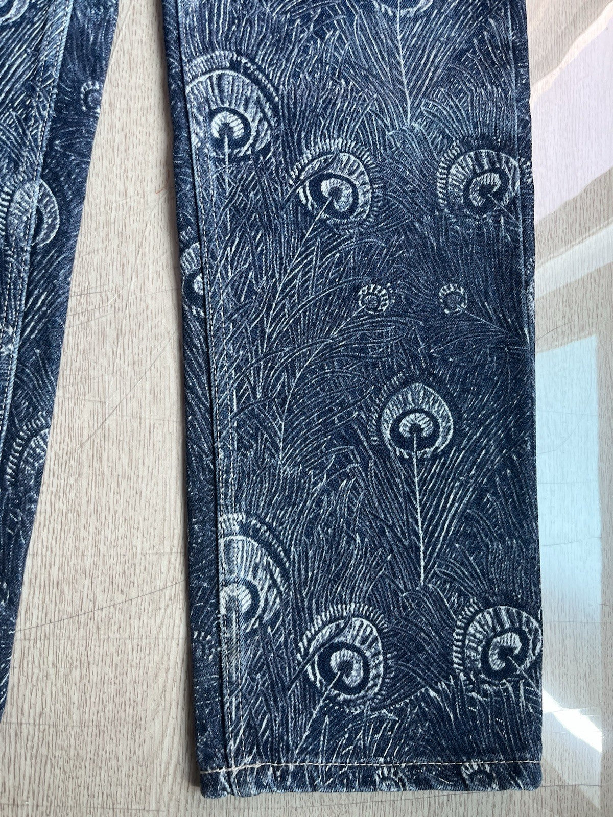 28 Vivienne Westwood Vintage 90s peacock Denim Pants Jeans