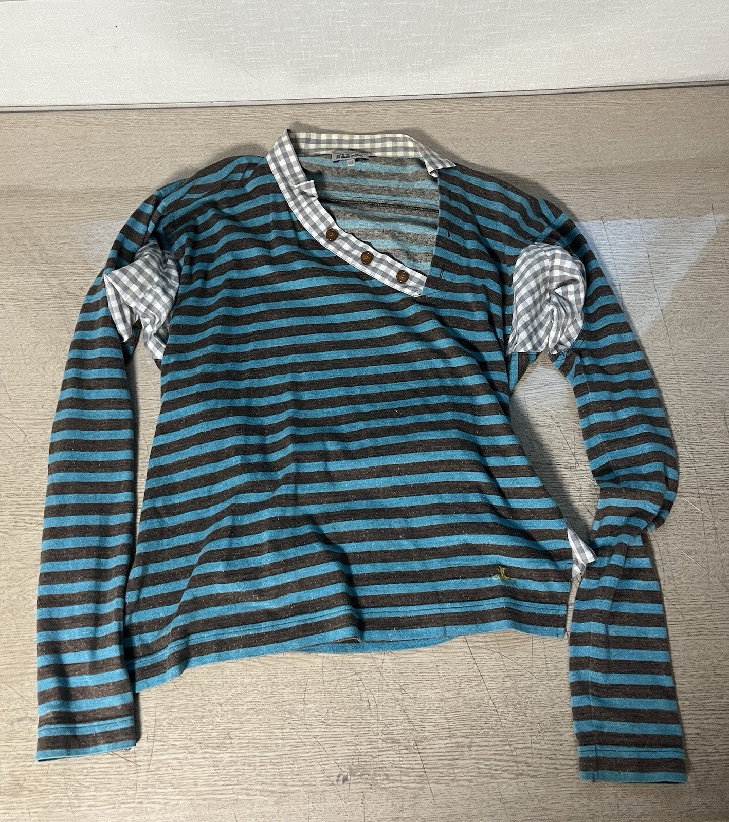 44 vivienne westwood man assymmetric long sleeve shirt