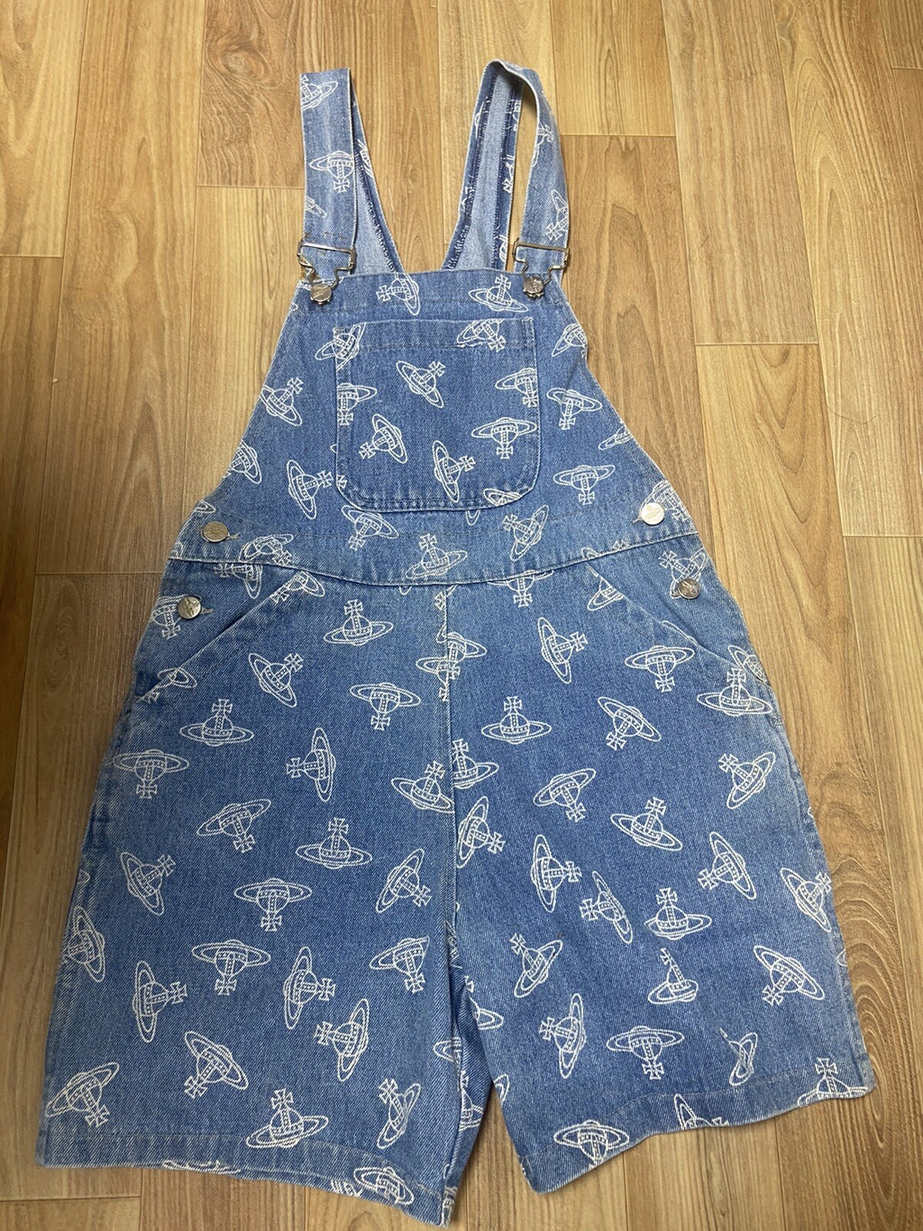 S Vivienne westwood VINTAGE 80s 90s Orb suspender denim pants