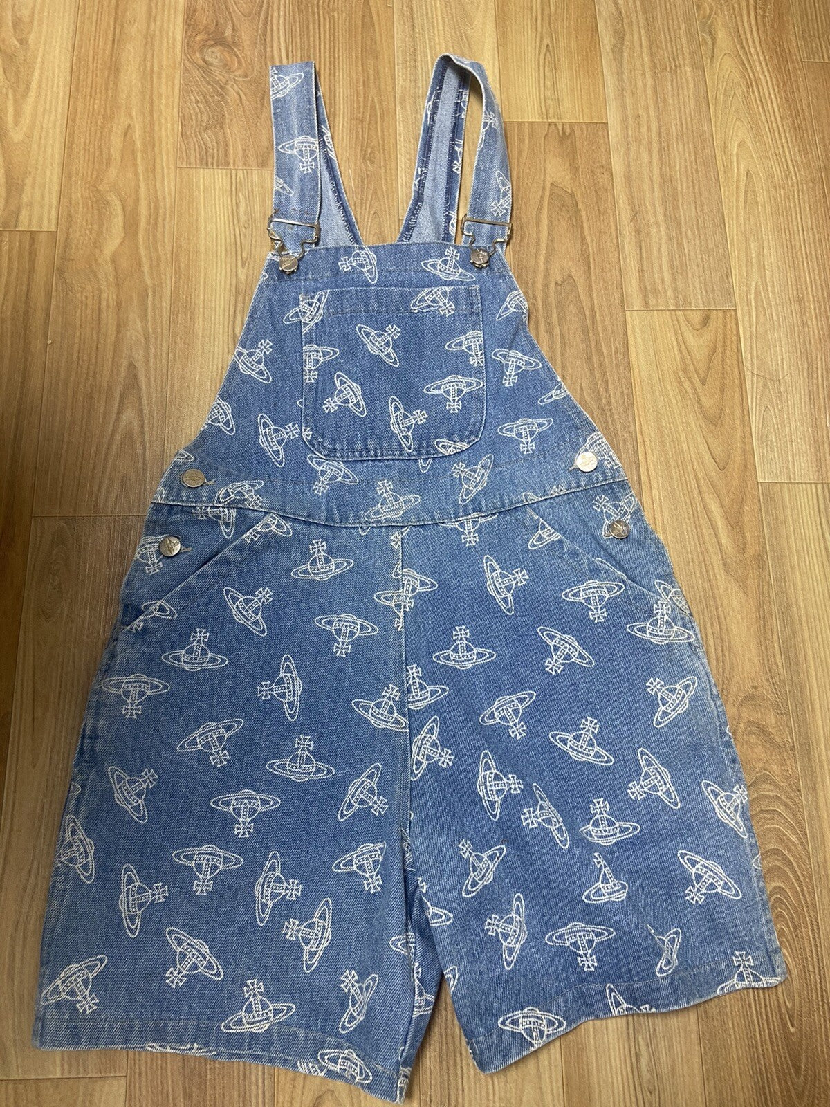 S Vivienne westwood VINTAGE 80s 90s Orb suspender denim pants