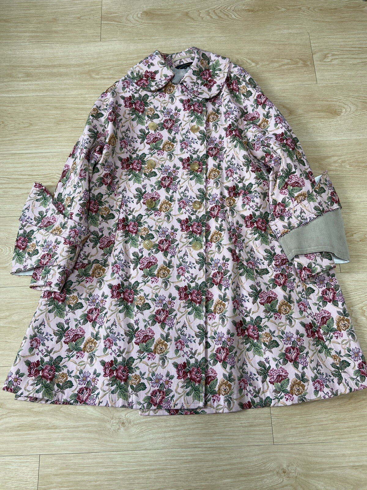XS Comme des garcons AW16 Oversized jacquard floral coat