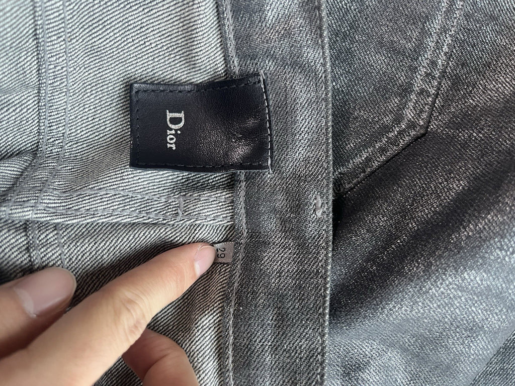 29 dior homme 06 radioactive silver denim pants jeans