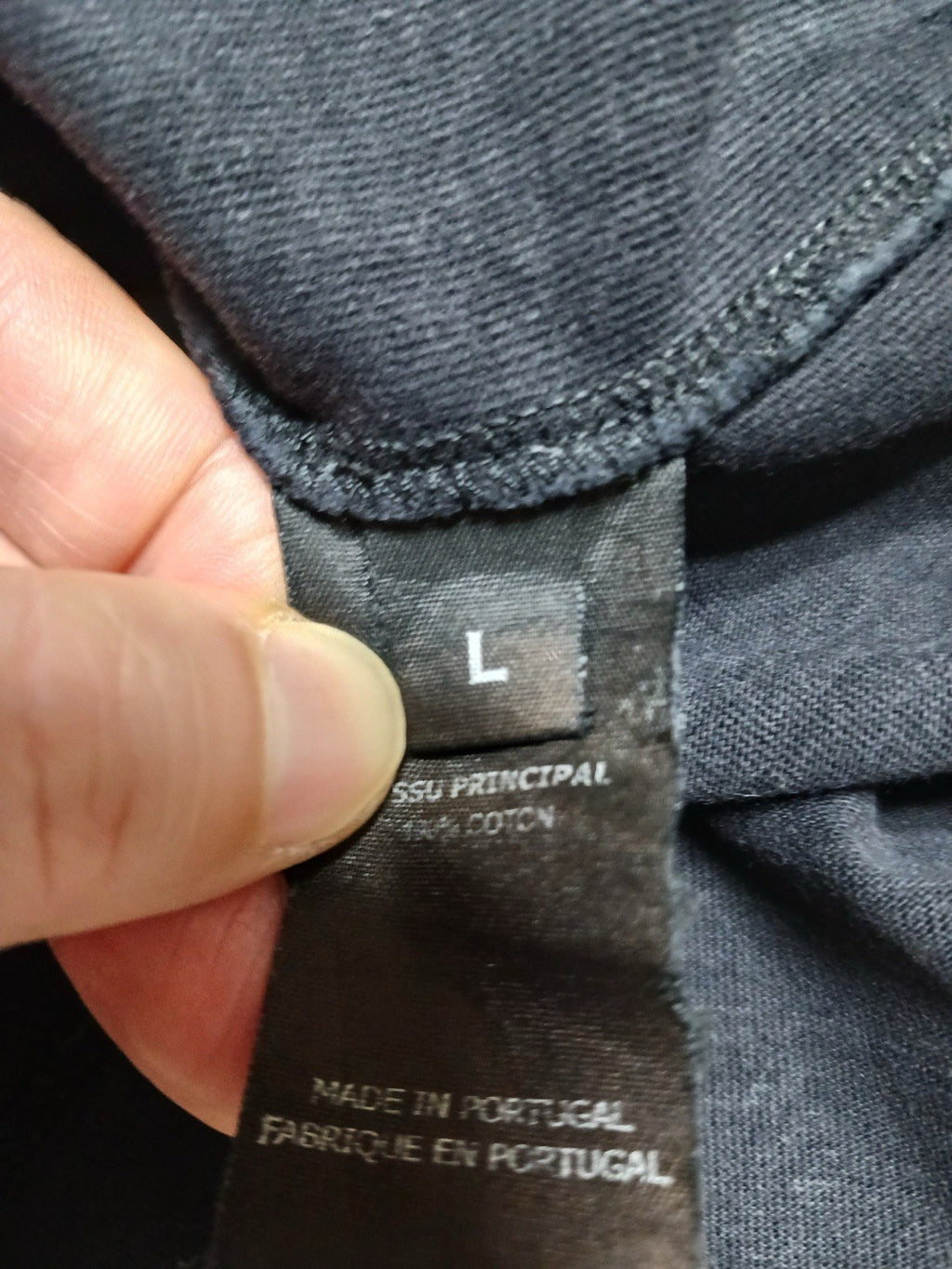 Xs vetements gmbh metal logo oversized long sleeve shirt