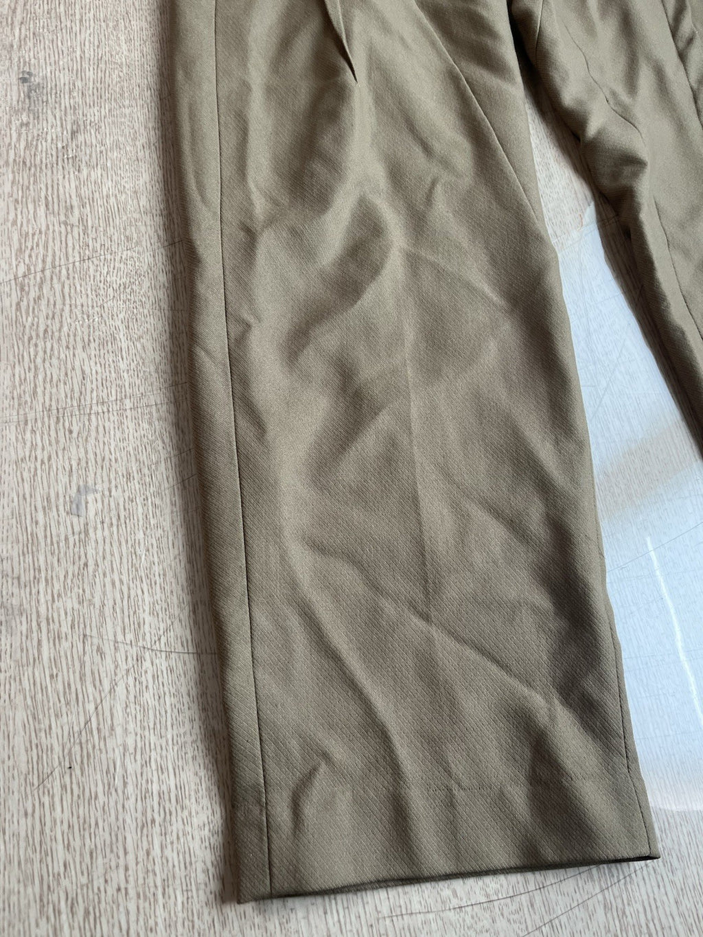 2 Undercover multi darts assymetric wool slacks pants