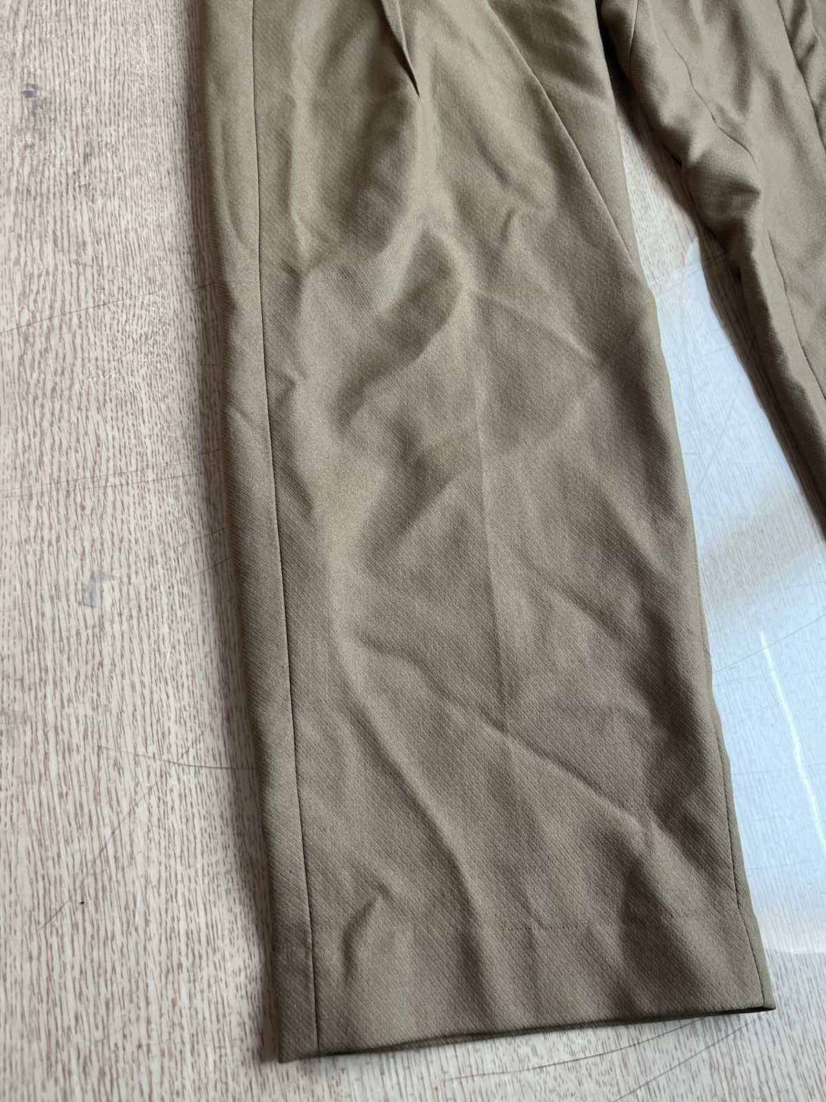 2 Undercover multi darts assymetric wool slacks pants